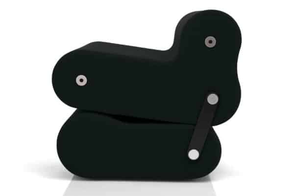 Multichair B-Line / Fauteuil design transformable Noir B-Line (ref. 10368)