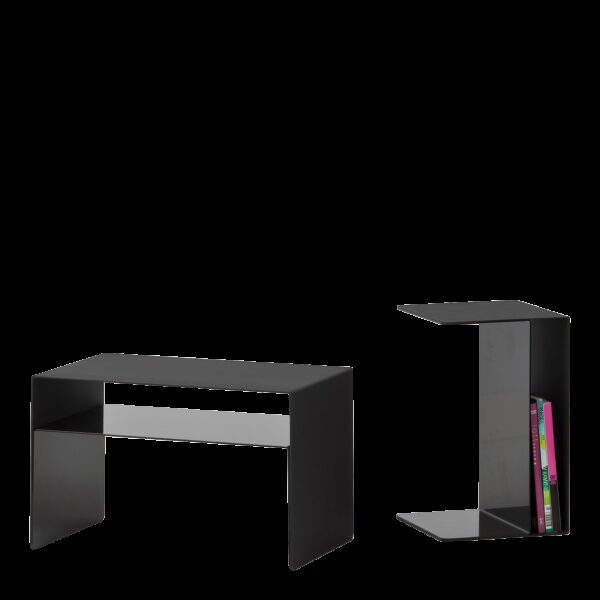 U2 / Table Basse H48 x 30 x 30 Noir Cascando (ref. 10407)