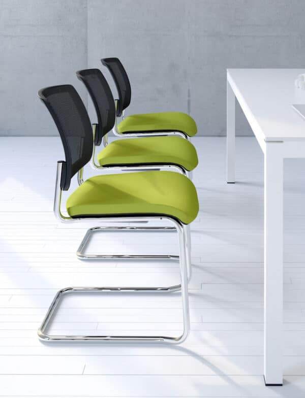 Gaya / Chaise de réunion Piètement luge mdd (ref. 12842i)