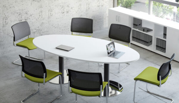 Gaya / Chaise de réunion Piètement luge mdd (ref. 12842i)