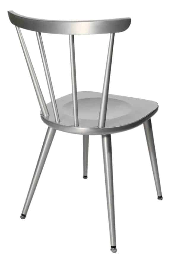 W-1960 / Chaise bistrot Aluminium satiné Wagner (ref. 13520)