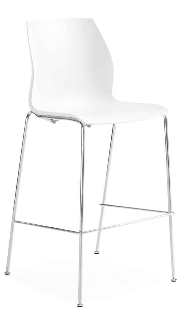 Kalea / Chaise haute plastique Blanc Kastel (ref. 15257)
