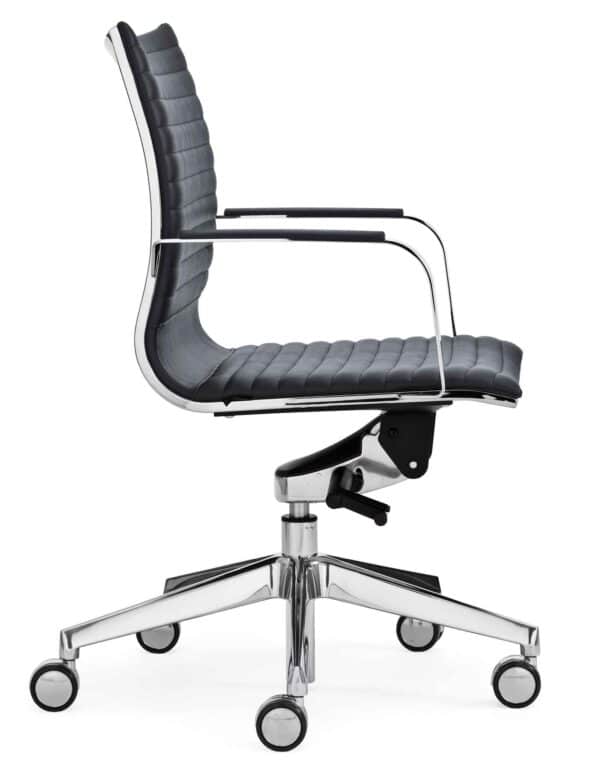 Kruna Plus Linéaire / Fauteuil de réunion en cuir dossier moyen Kastel (ref. 15263i)