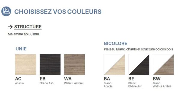 Xenion Harmony / Bureau de direction droit Harmony mobilier (ref. 37488i)